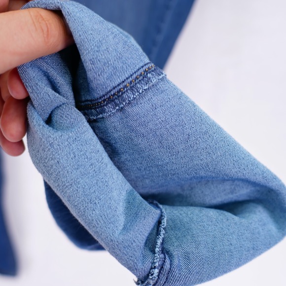 Levi' Strauss Signature Modern Bootcut Blue Denim Jeans 36 / 28.5 Mid Rise Women - Picture 4 of 11